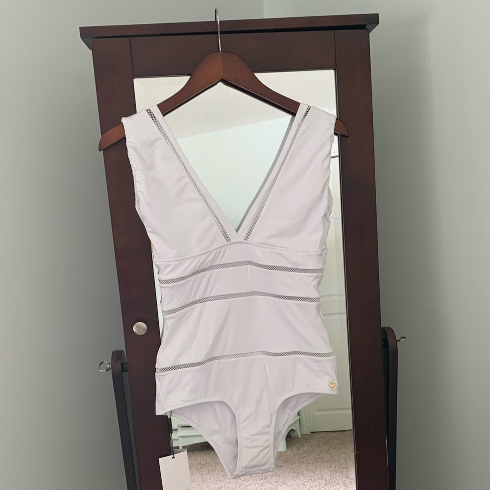 Sauipe White One Piece Swimsuit